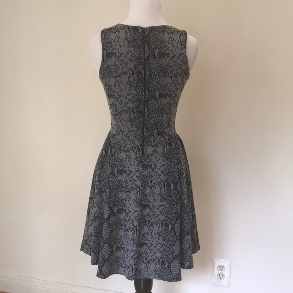 Snakeskin Print Fit and Flare Dress - Picture 3 of 8